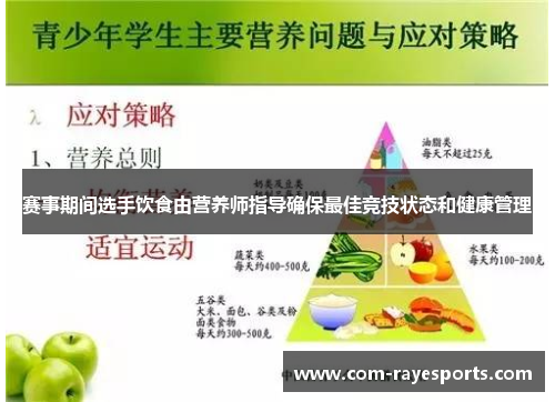 赛事期间选手饮食由营养师指导确保最佳竞技状态和健康管理 赛事期间选手饮食由营养师指导确保最佳竞技状态和健康管理